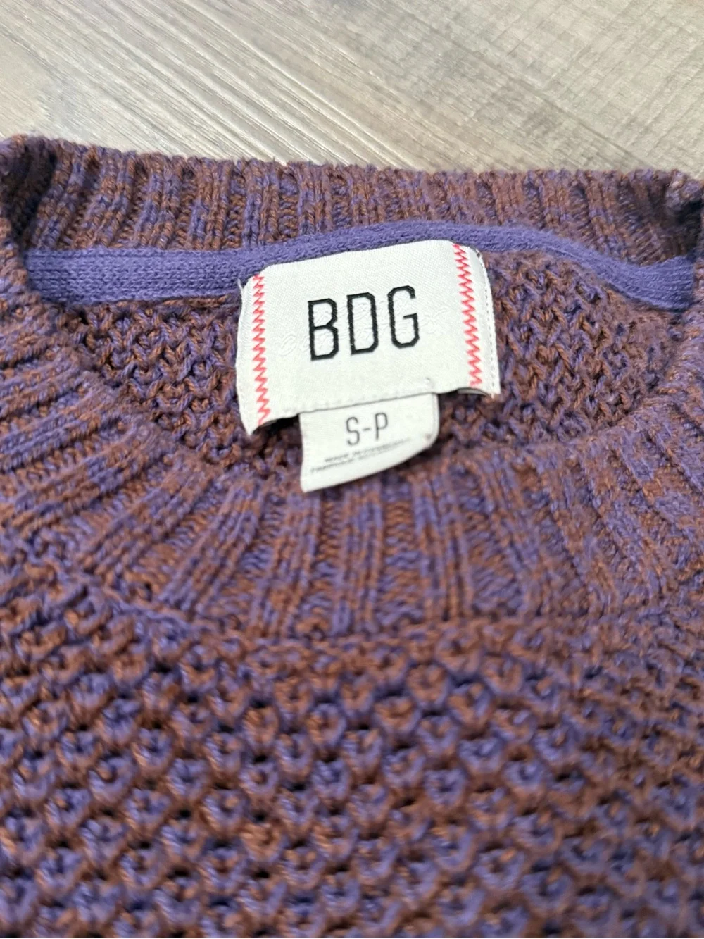 BDG Urban Outfitters Purple Knit Crewneck Sweater